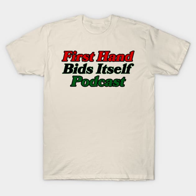 “Red,Black, and Green Cards” T-Shirt by First Hand Bids 